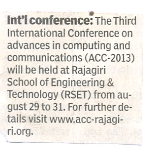 Third International Conference on ACC 2013